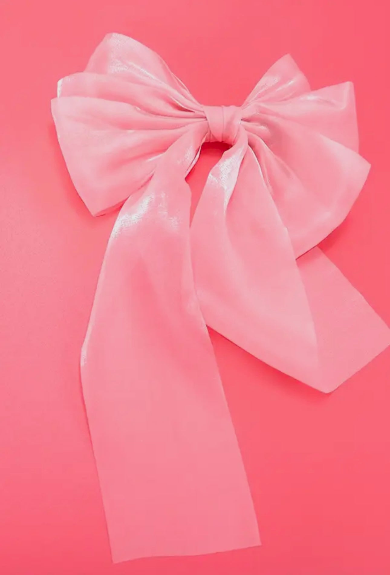 Large Organza Sheer Hair Bow - Pink Poplar Boutique