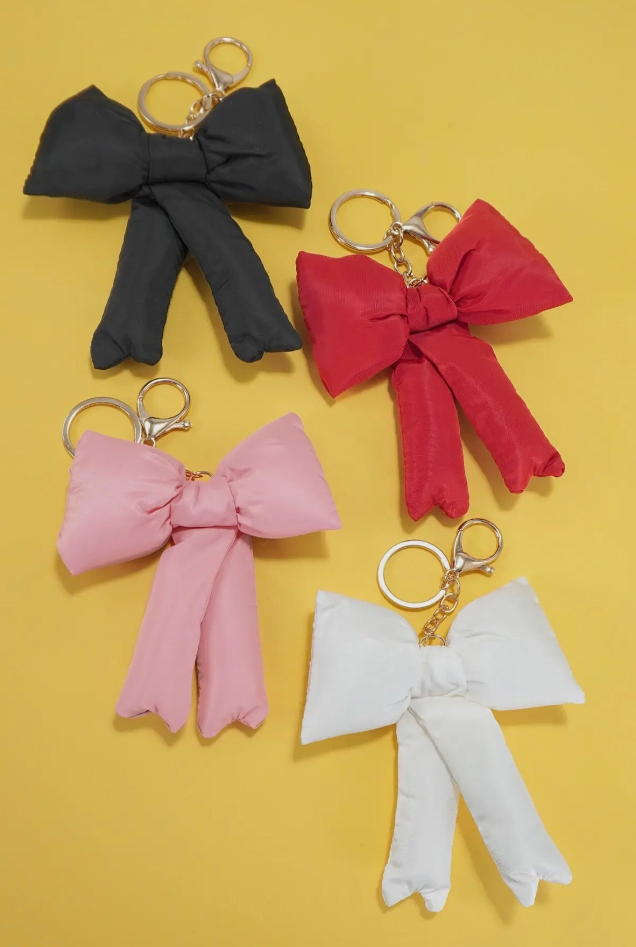 Puffy Bow Bag Charms - Pink Poplar Boutique